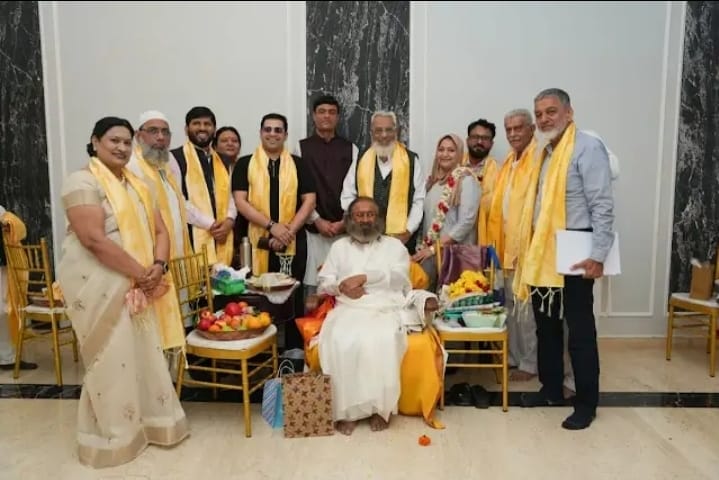 All India Memon Jamat Federation honors Sri Sri Ravi Shankar